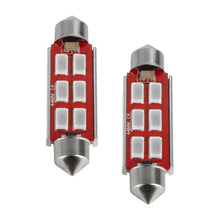 Load image into Gallery viewer, Oracle 44MM 6 LED 3-Chip Festoon Bulbs (Pair) - Green - Side View