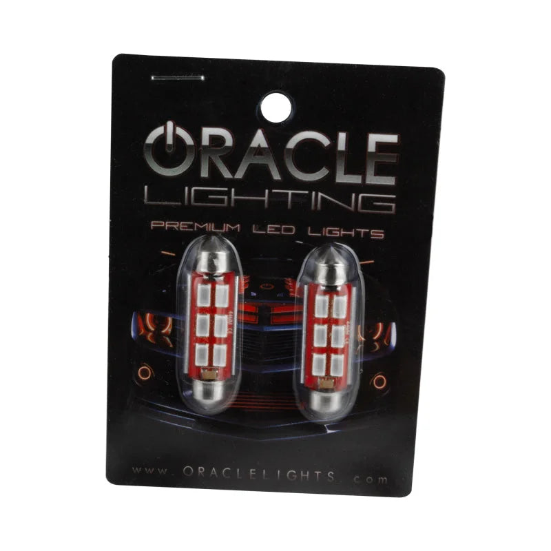 Oracle 44MM 6 LED 3-Chip Festoon Bulbs (Pair) - Green - Installation View