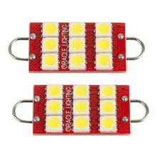 Load image into Gallery viewer, Oracle 44MM 6 LED 3 Chip - Loop Festoon Bulbs (Pair) - White - Side View
