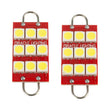 Load image into Gallery viewer, Oracle 44MM 6 LED 3 Chip - Loop Festoon Bulbs (Pair) - White - Back View