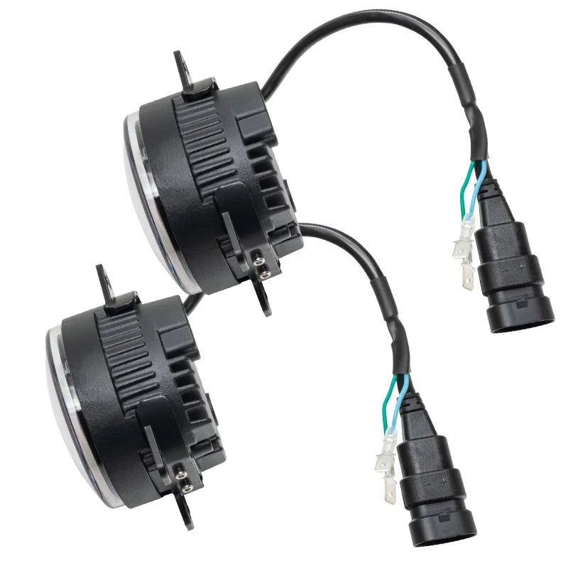 Oracle 4in High Performance LED Fog Light (Pair) - 6000K - Side View