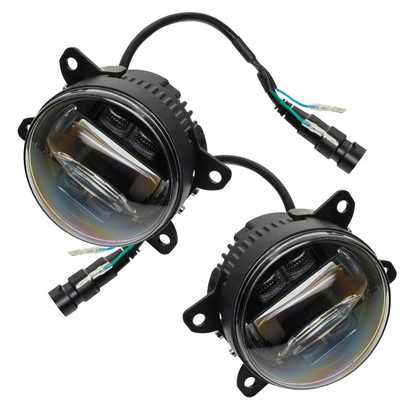 Oracle 4in High Performance LED Fog Light (Pair) - 6000K - Back View