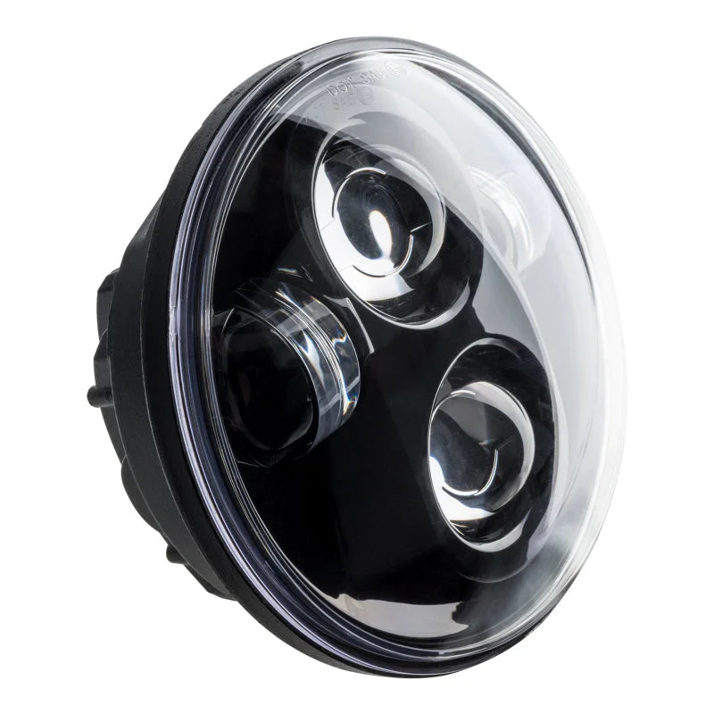 Oracle 5.75in 40W Replacement LED Headlight - Black - Back View