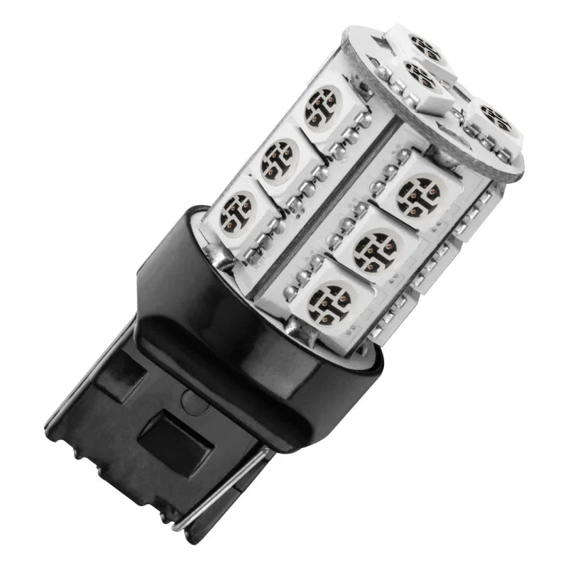 Oracle 7440 18 LED 3-Chip SMD Bulb (Single) - Red - Side View