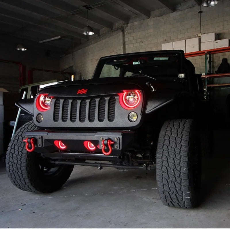 Oracle 7in High Powered LED Headlights - Black Bezel - ColorSHIFT - BC1 - Additional View 7