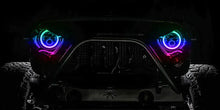 Load image into Gallery viewer, Oracle 7in High Powered LED Headlights - Black Bezel - ColorSHIFT - BC1 - Additional View 10