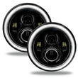 Load image into Gallery viewer, Oracle 7in High Powered LED Headlights - Black Bezel - White - Main Product View