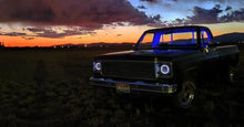 Load image into Gallery viewer, Oracle 7in High Powered LED Headlights - Black Bezel - White - Back View