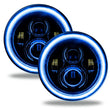 Load image into Gallery viewer, Oracle 7in High Powered LED Headlights - Black Bezel - Blue - Additional View 6