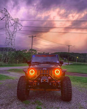 Load image into Gallery viewer, Oracle 7in High Powered LED Headlights - Black Bezel - ColorSHIFT 2.0 - Additional View 6