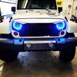 Load image into Gallery viewer, Oracle 7in High Powered LED Headlights - Black Bezel - ColorSHIFT 2.0 - Additional View 10