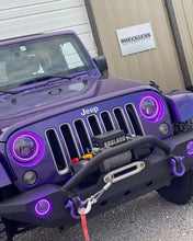 Load image into Gallery viewer, Oracle 7in High Powered LED Headlights - Black Bezel - ColorSHIFT No Controller - Additional View 5