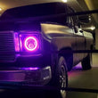 Load image into Gallery viewer, Oracle 7in High Powered LED Headlights - Black Bezel - ColorSHIFT No Controller - Additional View 9