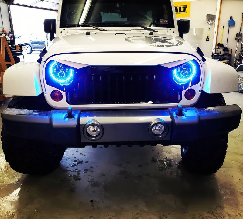 Oracle 7in High Powered LED Headlights - Black Bezel - ColorSHIFT No Controller - Additional View 11