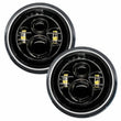 Load image into Gallery viewer, Oracle 7in High Powered LED Headlights - Black Bezel - Green - Back View