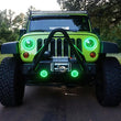Load image into Gallery viewer, Oracle 7in High Powered LED Headlights - Black Bezel - Green - Additional View 7
