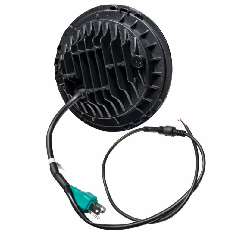 Oracle 7in High Powered LED Headlights - Black Bezel - Green - Additional View 12