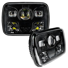 Load image into Gallery viewer, Oracle 7inx6in 40W Replacement LED Headlight - Black (Pair) - Main Product View