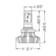 Load image into Gallery viewer, Oracle 9005 4000 Lumen LED Headlight Bulbs (Pair) - 6000K - Back View