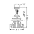 Load image into Gallery viewer, Oracle 9007 4000 Lumen LED Headlight Bulbs (Pair) - 6000K - Back View