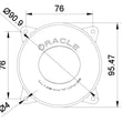 Load image into Gallery viewer, Oracle 95mm 15W High Beam LED Emitter - 6000K - Side View