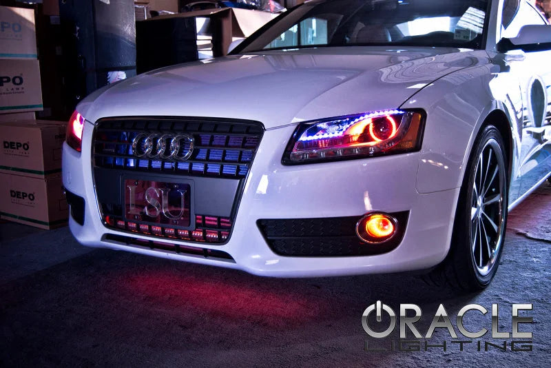 Oracle Audi A5 07-13 Halo Kit - ColorSHIFT w/ Simple Controller - Back View