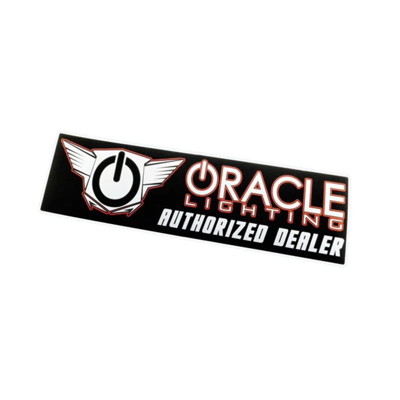Oracle Authorized Dealer Bumper Sticker - Black/Orange - Main Product View