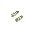 Load image into Gallery viewer, Oracle BA9S 5 LED 3 Chip Bayonet Bulbs (Pair) - White - Main Product View