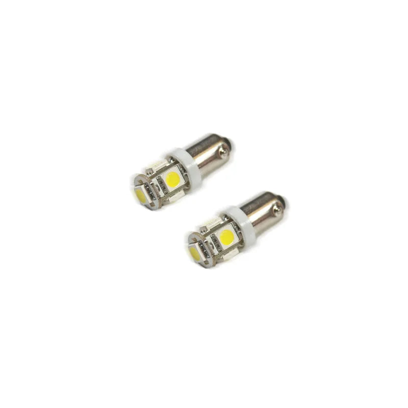 Oracle BA9S 5 LED 3 Chip Bayonet Bulbs (Pair) - White - Main Product View