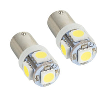 Load image into Gallery viewer, Oracle BA9S 5 LED 3 Chip Bayonet Bulbs (Pair) - White - Side View