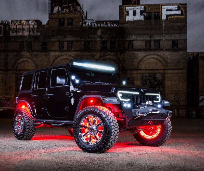 Oracle Black Series - 7D 12 60W Dual Row LED Light Bar - 6000K - Side View