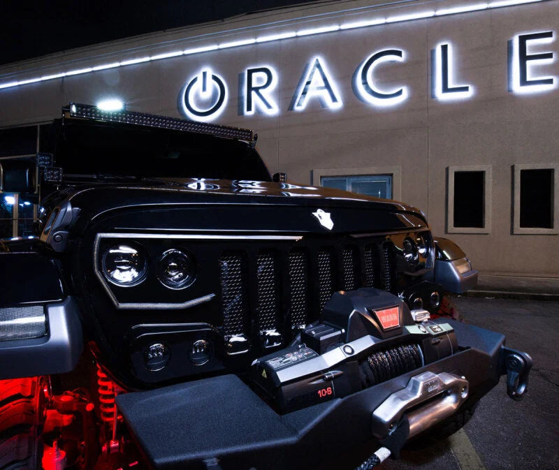 Oracle Black Series - 7D 22 1W Dual Row LED Light Bar - 6000K - Installation View