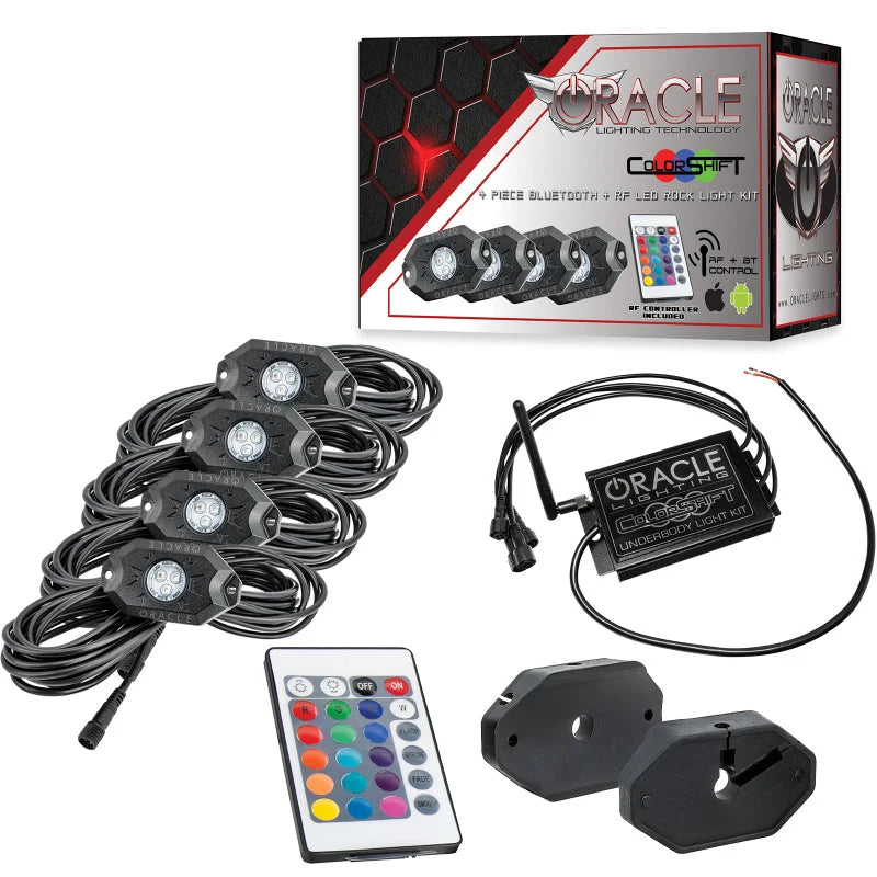 Oracle Bluetooth + RF Underbody Rock Light Kit - 4 PCS - ColorSHIFT - Main Product View