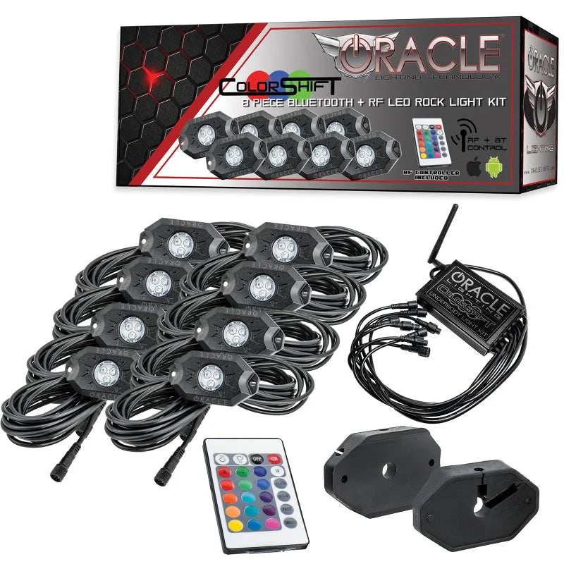 Oracle Bluetooth + RF Underbody Rock Light Kit - 8 PCS - ColorSHIFT - Main Product View