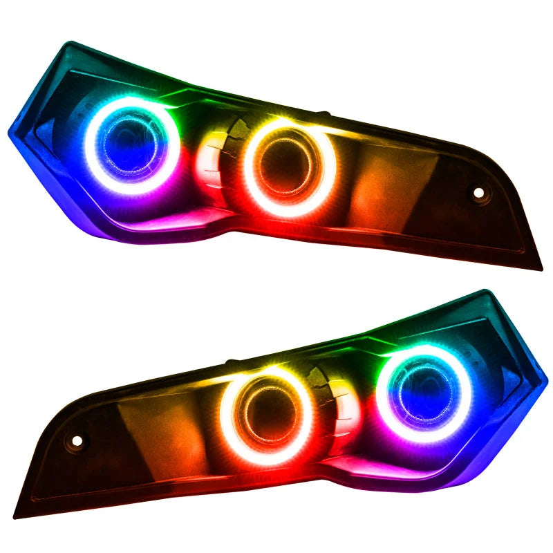 Oracle Can-Am Maverick LED Halo Kit - ColorSHIFT - Installation View