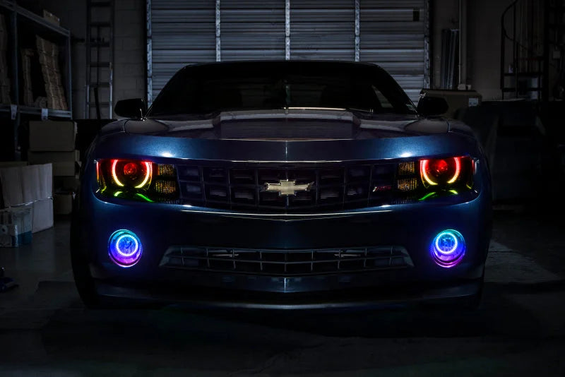Oracle Chevrolet Camaro 10-13 LED Fog Halo Kit - ColorSHIFT - Back View