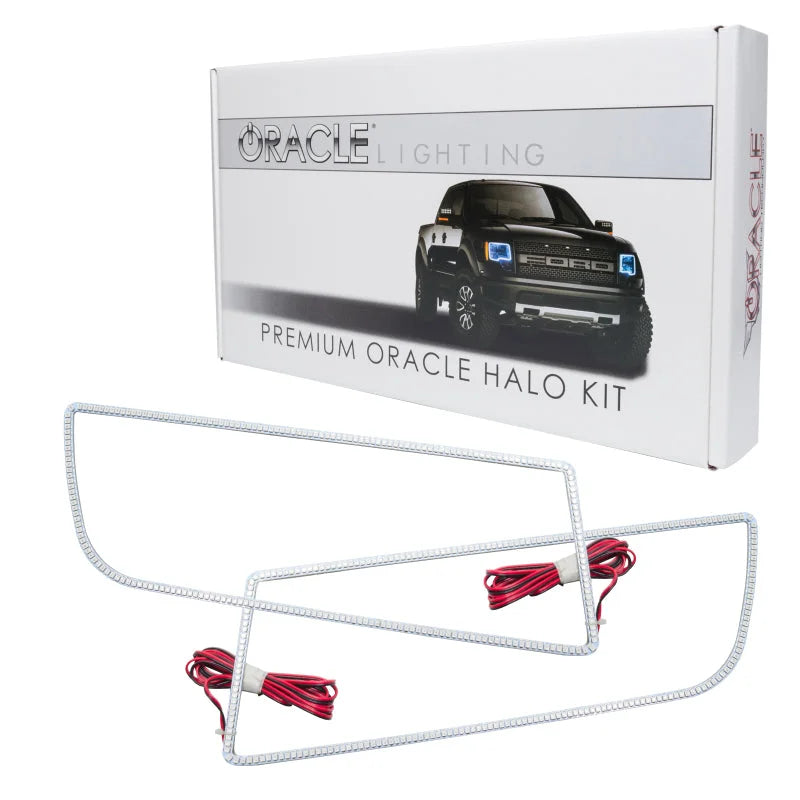 Oracle Chevrolet Camaro Non-RS 14-15 LED Halo Kit Square Style - White - Back View