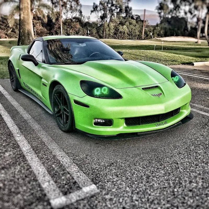 Oracle Chevrolet Corvette C6 05-13 LED Halo Kit - White - Side View