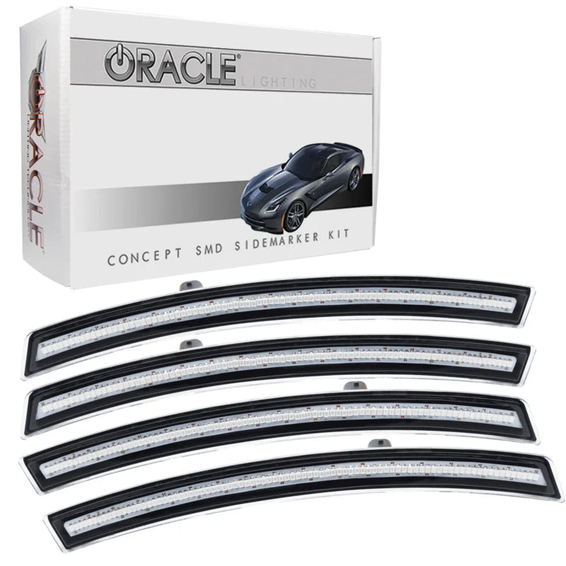 Oracle Chevrolet Corvette C7 Concept Sidemarker Set - Clear - No Paint - Main Product View