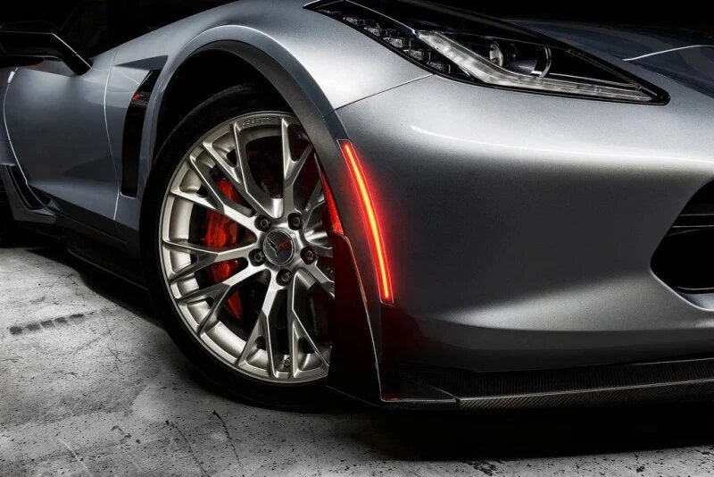 Oracle Chevrolet Corvette C7 Concept Sidemarker Set - Clear - No Paint - Installation View
