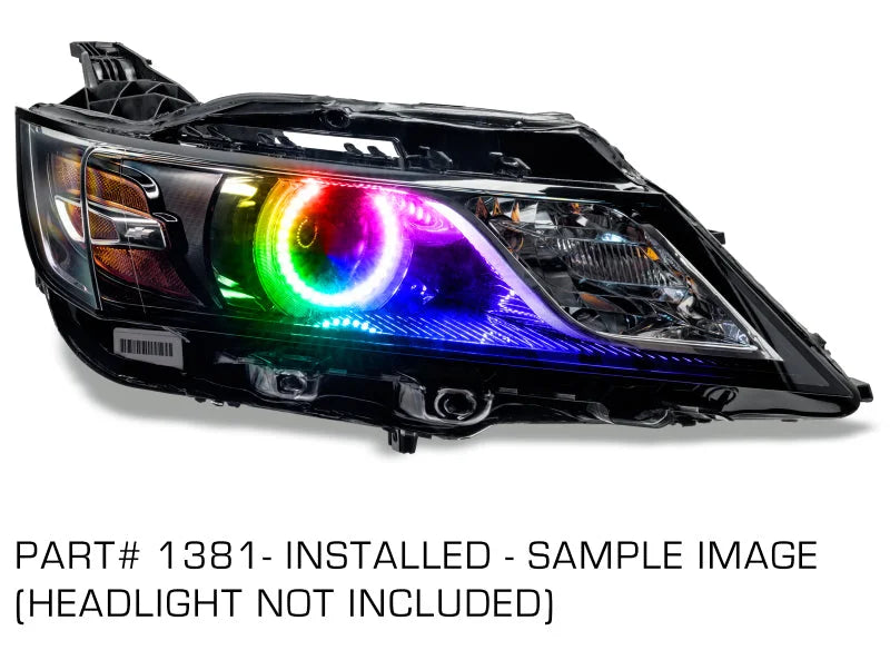 Oracle Chevrolet Impala 14-17 Projector Halo Kit - ColorSHIFT w/o Controller - Side View