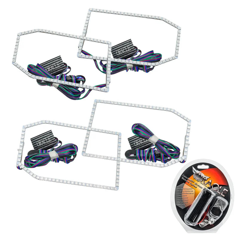Oracle Chevrolet Silverado 14-15 Halo Kit Non-Projector Style - ColorSHIFT - Main Product View