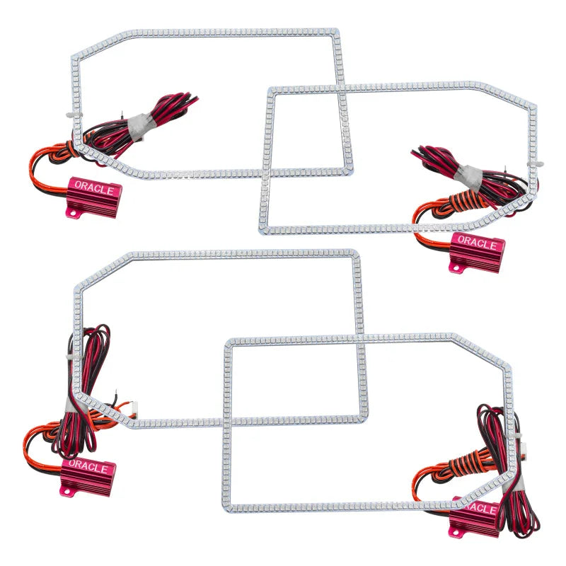 Oracle Chevrolet Silverado 14-15 LED Halo Kit Non-Projector Style - White - Main Product View