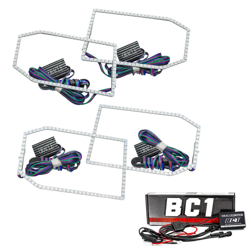 Oracle Chevy Silverado 14-15 Halo Kit Non-Projector Style - ColorSHIFT w/ BC1 Controller - Main Product View