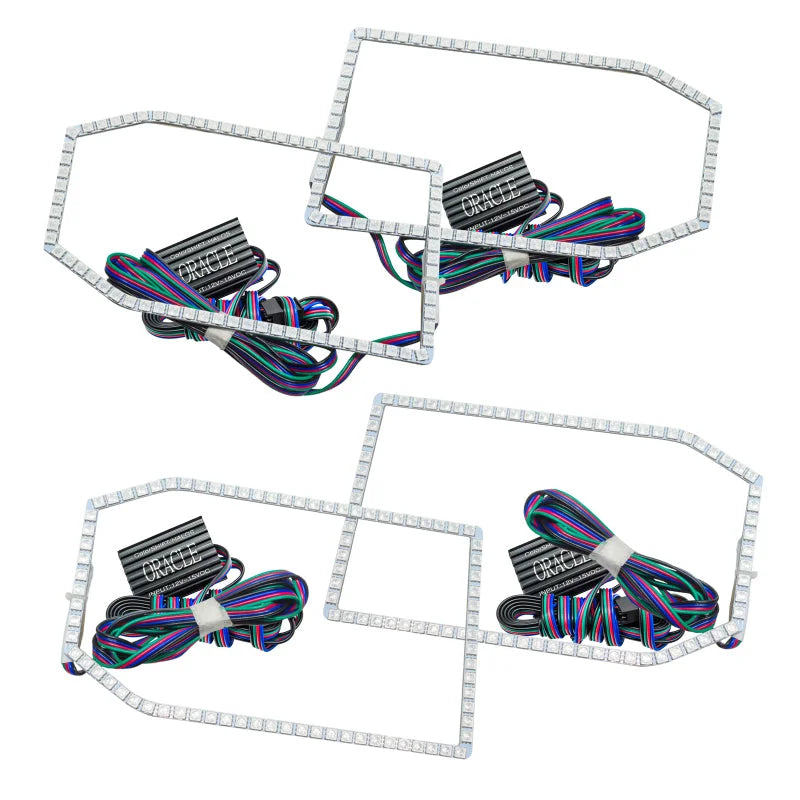 Oracle Chevy Silverado 14-15 Halo Kit Non-Projector Style - ColorSHIFT w/o Controller - Main Product View