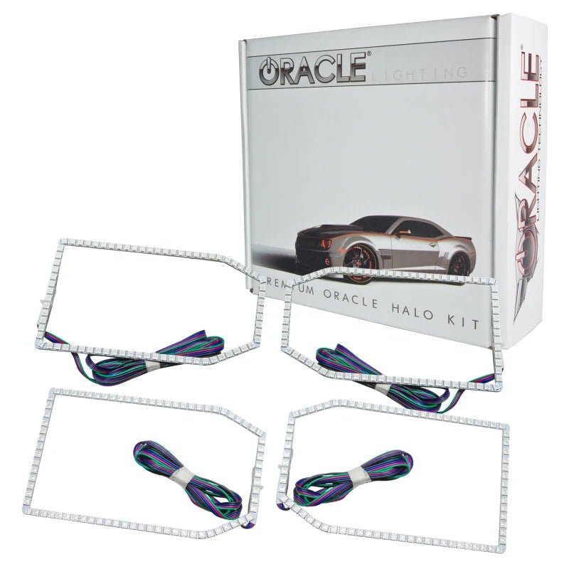 Oracle Chevy Silverado 14-15 Halo Kit Non-Projector Style - ColorSHIFT w/o Controller - Side View
