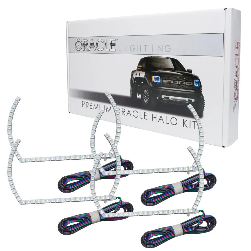 Oracle Chevy Silverado 14-15 Halo Kit Projector Style - ColorSHIFT w/ 2.0 Controller - Side View