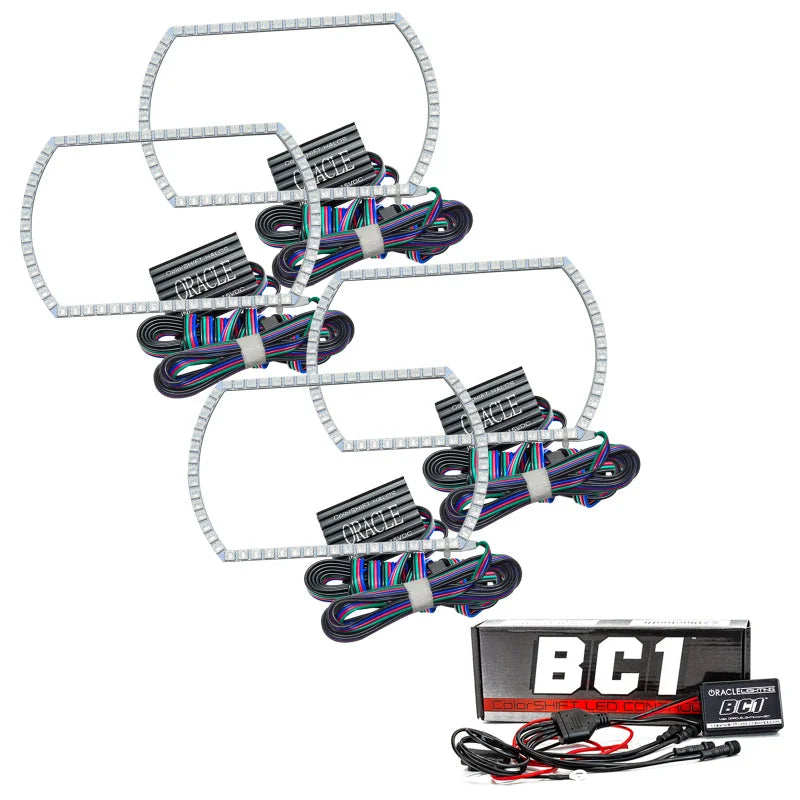 Oracle Chevy Silverado 14-15 Halo Kit Projector Style - ColorSHIFT w/ BC1 Controller - Main Product View
