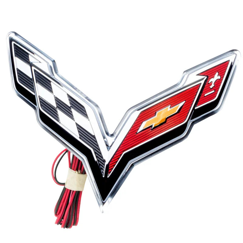 Oracle Corvette C7 Rear Illuminated Emblem - Red - Additional View 5