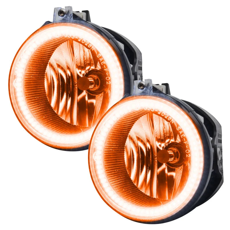 Oracle Dodge Challenger 08-14 LED Waterproof Fog Halo Kit - Amber - Main Product View